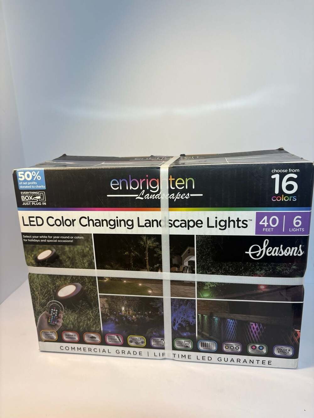 Enbrighten Seasons LED Color Changing Landscape Lights 40 Feet 6 Lights 56067-1